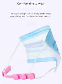 3pcs Silicone Face Mask Ear Hooks, Mask Strap Adjuster Extender Buckle Clip Holder To Prevent Ear Pain, Adjustable