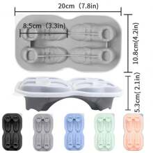 1 Pc 3D Shoe-Shaped Silicone Mold Ice Tray, For Whiskey Lovers And Bartenders