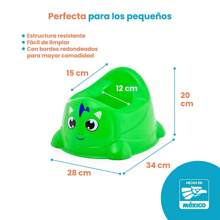 Bacinica Infantil Entrenadora Para Niños Moderna Asthetic Entrenamiento Bebes - Verde - Ver 6