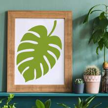 6 قطع من قوالب اوراق نباتات استوائية كبيرة للرسم على الخشب والجدران قابلة لإعادة الاستخدام بحجم 16 بوصة ، قوالب أوراق سرخس وأشجار النخيل للأعمال اليدوية والرسم على الكانفس والأثاث والجدران والبطاقات، إكسسوارات ومستلزمات مدرسية