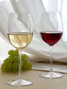 2/4/6PCS Unbreakable Transparent Wine Glasses Tritan Plastic Dishwasher Friendly Glassware Suitable For Camping Parties, Party, Birthday Decoration, Gift For Father