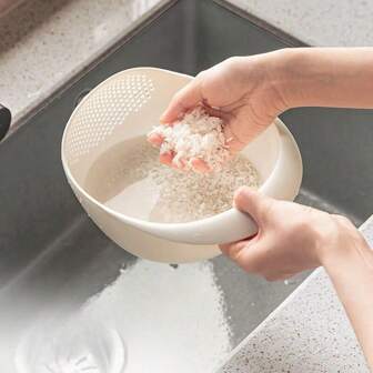 1 件简约家用水果蔬菜清洗沥水篮