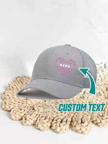 [Personalizado] 1 pieza Gorra de béisbol personalizable con foto, logotipo, texto, diseño de gorra de camionero unisex, adecuada para fiesta, vacaciones, aniversario