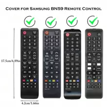 Étui en silicone compatible avec la télécommande TV, s'adapte aux modèles BN59-01199F, BN59-01301A, BN59-01315A, fluorescent, léger, antichoc et antidérapant, compatible avec la télécommande Smart TV, plusieurs couleurs disponibles