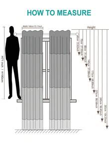 1 件亚麻薄纱窗帘 - 日式亚麻风格，杆袋设计，适用于客厅和卧室 - 透明和滤光窗帘，客厅窗帘 - 米色 - 查看 4
