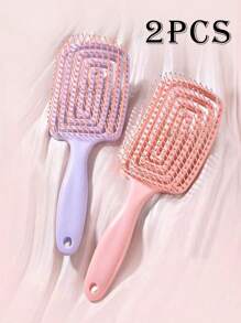 2支/1支纯色柔性按摩发梳，镂空设计，男女通用，多功能梳子，干湿两用，适合所有发质，母亲节礼物、朋友礼物、男女朋友礼物、家庭礼物、教师礼物、同事礼物、圣诞礼物、发梳、梳子、美发工具、美发产品及配件，适用于理发店、美容院、返校季、美发配件、发梳、梳子、解结梳、美发工具、护发、卷发梳、理发师、发型、美发、发梳、背梳、造型梳、卷发梳、边缘梳、发梳、梳子、发梳套装、梳子、卷发梳、解结梳、女士发梳、头发、旅行、美发产品、美发工具、美发用品、理发师、理发师配件、理发店、美发设备 - 彩色 - 查看 10