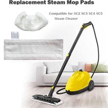 适用于 Karcher EasyFix SC2、SC3、SC4、SC5 蒸汽清洁器配件超细纤维拖把布/拖把抹布和布套的替换零件。 - 白色白標 - 查看 1