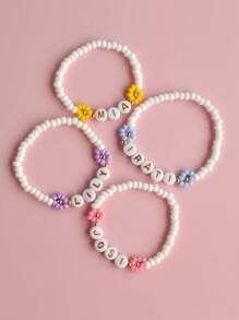 Personalized Bracelets, Bracelets, Custom Heart-Shaped Bracelets, Beaded Bracelets, . A Special Gift For Everyday Life, Parties, And Holidays - Multicolor - View 4