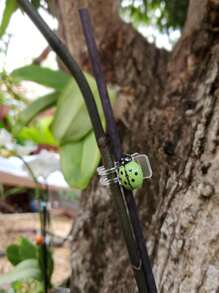 12pcs Ladybug Modeling Plant Clip, Gardening Decoration, Practical.