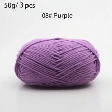 3PCS Handmade Knitted Yarn Blended Yarn DIY Craft Materials