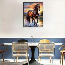 1 Set DIY 5D Diamond Painting - Majestic Galloping Horse At Sunset, 11.8x15.75 Inches Unframed Art | Full Round Diamond Drill And High-Quality Canvas | Vibrant Home Decor Craft For Beginners And Relaxation Enthusiasts - Multicolor - View 6