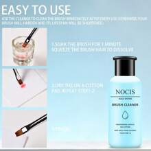 专业美甲刷清洁液 - 丙烯酸凝胶刷护理液，快速凝胶溶解，丙烯酸液体单体 - 完整清洁套装，带美甲工具 Dappen 盘，丙烯酸按压指甲 - 彩色 - 查看 4