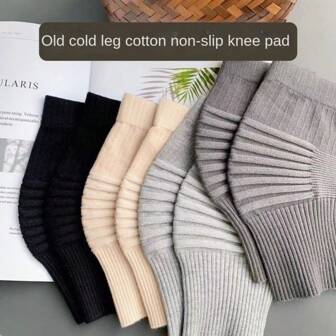 1 Pair Cotton Knee Pads Men Women Air Conditioning Room Sports Knee Pads Compression Knee Brace Elastic Support Pads New