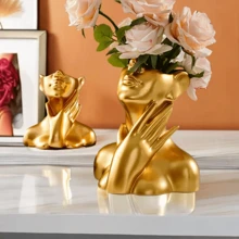 1 Stück bezaubernder Stifthalter in Menschenform - hochwertiger Schreibtisch Organizer mit ästhetischem Akzent, ideal für Büro, Studentenwohnheim & Heim Dekoration, faszinierendes Design