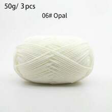 3PCS Handmade Knitted Yarn Blended Yarn DIY Craft Materials