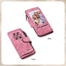 1pc Personalized Wallet Custom Photo &Name, Large PU Leather Wallet Coin Wallet Card Bag, Valentine's Day, Mother's Day, Birthdays, Anniversaries, Graduation Ceremonies, Thanksgiving Gifts For Mothers, Grandmothers, Girlfriends, Lovers, Friends,All-Purpose,Large Capacity,Versatile,Multifunction,Colorful,Cute,Adorable,Contracted,Funny,Kawaii,Y2K,Minimalist,Commuting,Business Casual,Basics,Custom,Personalized,Unique,Customized,Ideal Gifts For Him,Ideal Gifts For Her,Her,Family,Friends,Girlfriend,For Anniversaries,For Birthdays,For Holiday/ Vacation,For Outdoors/Outings/Travel/Hiking/Stadium/Sports/Climbing,For Business/Commute/Work/Office,Vacation,Vacation - Multicolor - View 7