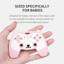 1 pezzo Ciuccio in silicone a forma di panda, giocattolo da dentizione a forma di telecomando TV, per neonati da 6 a 12 mesi, ciuccio a tema animale per stimolare la curiosità del bambino, il miglior regalo per i bebè