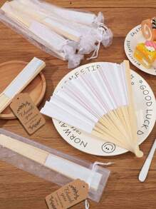 Bộ quà tặng quạt giấy gấp 60/15/6/3 chiếc cho đám cưới, quạt gấp cầm tay kèm thiệp cảm ơn, thẻ và túi vải organza, quà tặng đám cưới, đồ trang trí giữa bàn tiệc cưới, đạo cụ chụp ảnh tiệc cưới, quà cưới, thích hợp cho lễ kỷ niệm đám cưới, tiệc sinh nhật, tiệc chia tay cuộc sống độc thân, trang trí nhà cửa, đồ trang trí tiệc chia tay cuộc sống độc thân - Nhiều màu - Xem 2