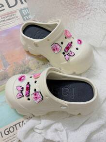 Women's EVA Anti-Slip Soft Thick Sole Sandals, Suitable For Vacation, Casual Gathering, Indoor And Outdoor Occasions, Providing Fashionable And Comfortable Wearing Experience - White - View 2