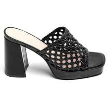 Summer Fashion Versatile Hollow High Heel Sandals - Black - View 2