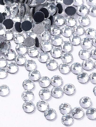 worthofirst 100-1440 قطعة/العبوة ألماس أبيض كريستالي Hotfix DMC للملابس والأوشحة وقبعات الديكور بالكي