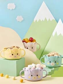 Customizable Anti-Slip Anti-Hot Children's Bowl, Baby Complementary Food Bowl, Suitable For Home, Outdoor, School, Baby Bowl And Spoon Dinnerware Set - Many - View 6