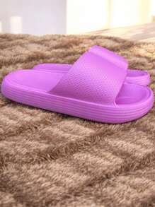 Sandalias De suela gruesa para dama, sandalias de buena calidad y resistentes, sandalias con plataforma - Rosa Fucsia - Ver 5