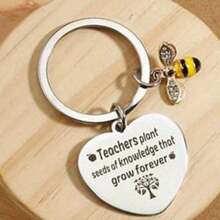 1 件教师节礼物不锈钢钥匙扣教师答谢礼物返校礼物汽车配件可爱哥特 Y2K