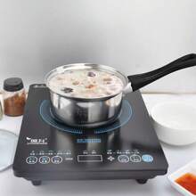 12pcs Stainless Steel Pot With Handle Set, Soup Pot, Milk Pot, Frying Pan, Kitchen Cooking Utensils, Kitchen Utensils, Pot Set - Black - View 8