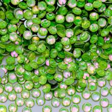 Cristales de ópalo de la serie cristalina - Gemas con piedras de imitación de 2-6.5 mm (0.0787-0.256") para pegar en ropa, decoración del hogar, arte de uñas, regalos de boda, aniversario y manualidades - 1440/288 piezas (Azul zafiro/Verde esmeralda/Amarillo ocaso/Magenta/Rosa intenso)