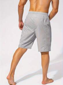 Men's Zip Pocket Sports Shorts, 5-Inch Inseam, Beach And Outdoor Use, Summer