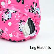 10 Stücke/6 Stücke/3 Stücke/2 Stücke/1 Stück AWJ Mesh Futter Stoffwindel mit Bauchpaneel, in einer Größe verstellbar, waschbar und wiederverwendbar für Baby Mädchenund Jungen - Verschiedenfarbig - Übersicht 8