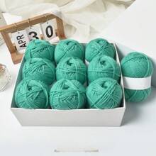 24/12/6/1 件 50g 套装彩色纱球，手工 DIY 针织，粘贴绘画，涤纶纱，手工编织钩包，帽子，围巾线，8/4 股储物篮，手工编织中粗纱适用于各种针织产品，适用于彩色艺术和 DIY 工艺品 - 彩色 - 查看 23