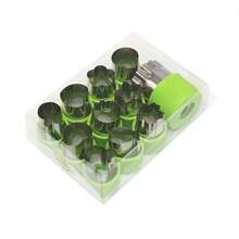 Cortadores de Verduras, Juegos de Formas, Cortadores de Tamaño Mini, Cortadores de Frutas, Cortadores de Alimentos, Sellos de Pastelería, Moldes para Galletas - Morado - Ver 7