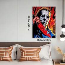 Framed Halloween Skeleton Couple, Room Decoration, Perfect Home Decoration, Gift, Creative Home Decoration, High Quality Decorative Posters, Dormitory, Gym, Bar, Cafe, Arcade, Room Living Room Wall Decoration Painting, Perfect Gift.