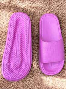 Sandalias De suela gruesa para dama, sandalias de buena calidad y resistentes, sandalias con plataforma - Rosa Fucsia - Ver 2