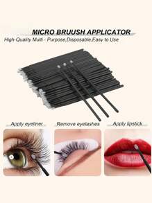 Eyelash Extension Kit Disposable Micro-Cleaning Swab Brush With Eyelash Brush Lip Brush Mascara Wand Applicator Eyelash Extension Kit Beauty Wand Kit Beauty & Personal Care150/300/450/600pcs