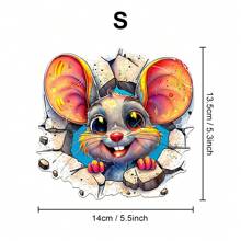 Patchwork Koala / Wall Rat / Patchwork Cat Wooden Jigsaw Puzzle, Exquisite Paper Box, Shaped Puzzle Toy, Unique Gifts For Kids, Asymmetrical Animal Shaped Wooden Puzzle, Art Deco Painting