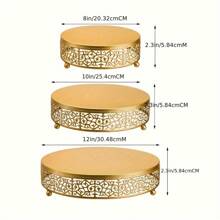 1pc Elegant Metal Cake Rack, Perfect For Weddings, Party Events, And Birthdays, Suitable For Desserts, Candies, Cupcakes, And Pastry Trays