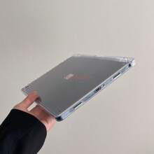 Funda transparente compatible con Samsung Galaxy Tab S10 plus S9 Plus A9 Plus S9FE A8 S6 Lite de 10.4 pulgadas, con borde suave, para Tab A9Plus S7 FE, funda protectora para tableta con soporte para lápiz, cubierta trasera de TPU y acrílico