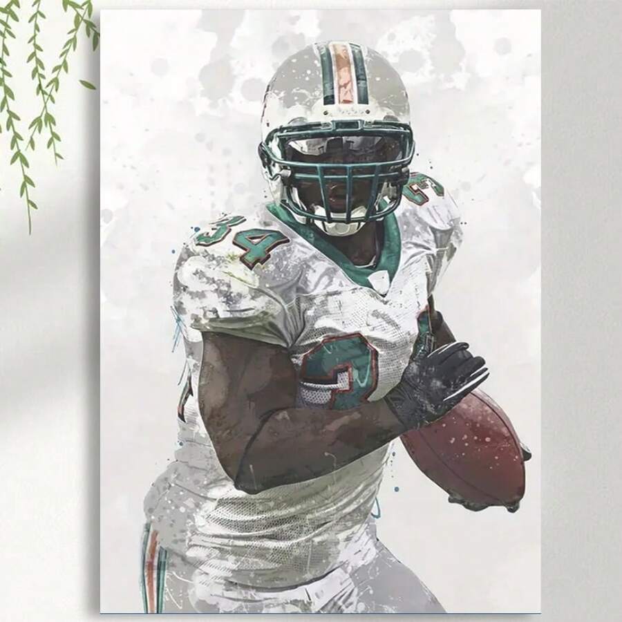 Framed RickyWilliams  Canvas Poster - Perfect For Sports Fans, Bedroom & Office Decor,  Perfect For Room Decor