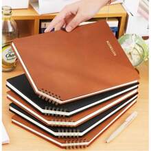 New Arrival Premium Loose-Leaf Notebook, Creative Flip-Over Thick Hardcover Minimalist Notebook, Student Note-Taking Practice Book, Office Meeting Notepad