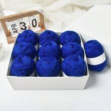 24/12/6/1 件 50g 套装彩色纱球，手工 DIY 针织，粘贴绘画，涤纶纱，手工编织钩包，帽子，围巾线，8/4 股储物篮，手工编织中粗纱适用于各种针织产品，适用于彩色艺术和 DIY 工艺品 - 彩色 - 查看 25