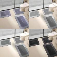 Bathroom Mat, 3 Counts/Set Non-Slip Bathroom Mat, Water Absorbent Bathroom Rug For Bathroom Living Room Kitchen Laundry Home Decor, Bathroom Accessory Home Bathroom Decor Floor Carpet Outdoor Rug Door Mat Fall Decor Bathroom Accessories Back To School Entryway Decor