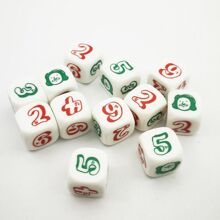 6/10/12pcs Dice Set D6 Digital Fun Dice Event Party Essential Games Family Gathering Essential Dice Games - Multicolor - View 2