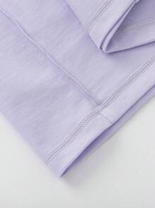 Balabala Girls' Puff-Sleeve Short-Sleeve T-Shirt, Sweet & - Pink Purple - View 7