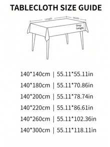 1pc White Lace Tablecloth, Simple & Romantic Lace Table Cover Suitable For Holidays, Parties, Banquets, Restaurants, Weddings, Home Dining Table Decor