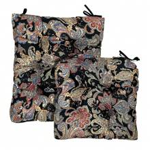 Waterproof Rocking Chair Cushion Set 2PACK Cushion Back & Seat Bottom For Rocking Chair Cushion Set Pad Upper & Lower Chair Cushions For Home Garden Outdoor - Black Flower - View 4