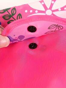 6pcs Reusable Shopping Bags With Printed Button Closure Foldable Polyester Storage Bags, Leak-Proof Rectangular Bags, Suitable For Thanksgiving And Earth Day