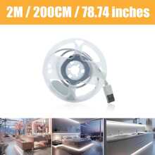 1pc, 1m/2m/3 Meters/5m/10m Portable Touch Control, Button Control, Cool White/Warm White LED Strip Light, USB Powered, LED Light Bar For TV Backlight, Home Room, Living Room Decoration - White - View 35
